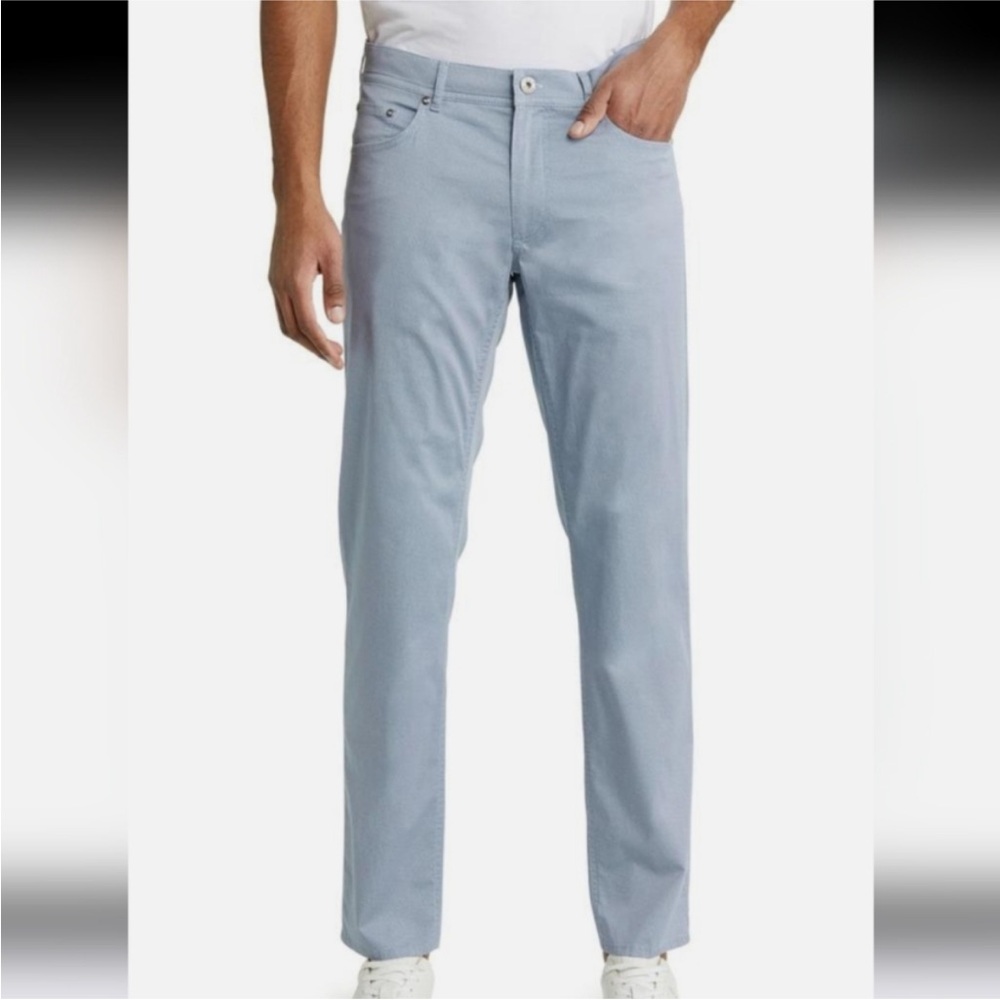 Brax Grey Cooper Fancy Five-Pocket Chinos in Dusty Blue